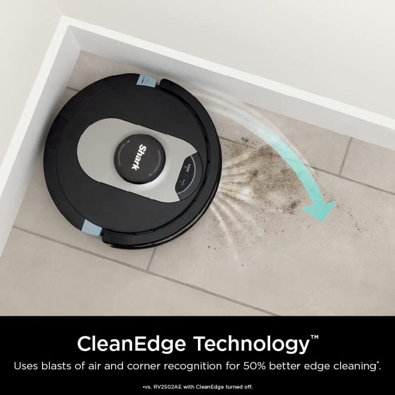 Shark UR2500SR AI Ultra Robot Vacuum with Self-Empty Base, 30-Day Bagless Capacity, LIDAR Navigation, Smart Mapping, Pet Hair Pickup, Alexa/WiFi Compatible, Black/Silver - Image 22