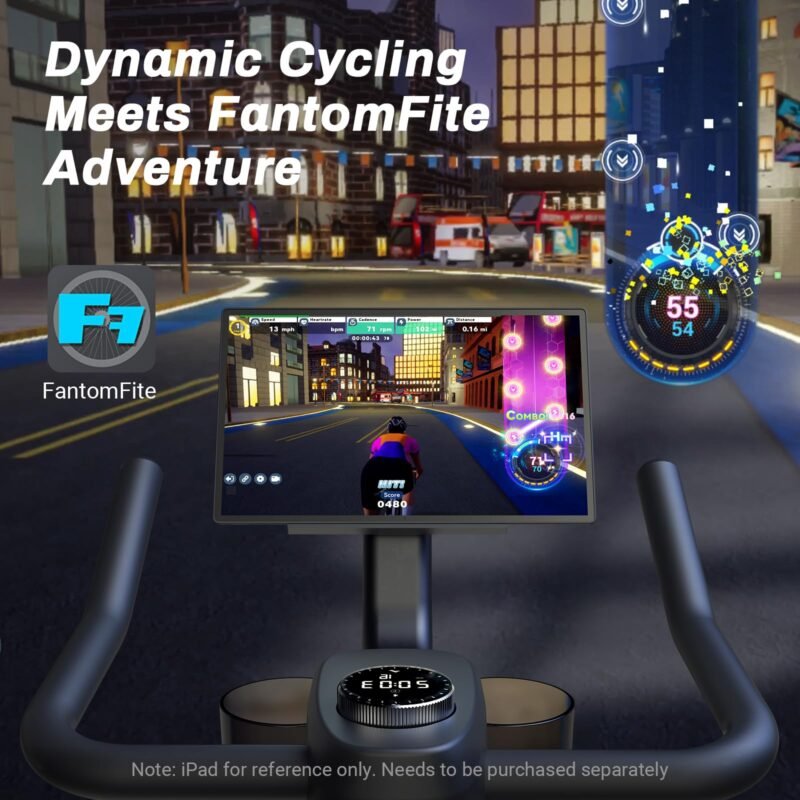 MERACH Exercise Bike, Brake Pad Stationary Bike with Exclusive App, Low Noise Indoor Cycling Bike with 300lbs Weight Capacity, Tablet Mount and Fitness Courses for Weight Loss - Image 31