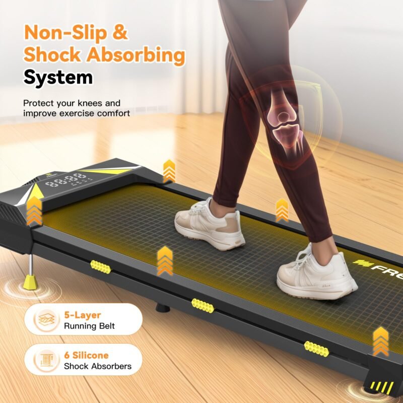 Sperax Walking Vibration Pad with APP, 3 in 1 Under Desk Treadmill, 2.5HP Low Noise Walking Treadmill Pad with Remote Control,Portable Treadmills for Home Office - Image 38