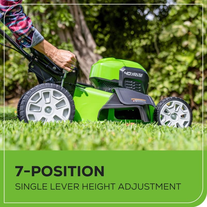 Greenworks 40V Cordless Electric Lawn Mower – 16″ (40.6 cm) Deck, 4.0 Ah Battery, 45 Min Runtime - Image 22