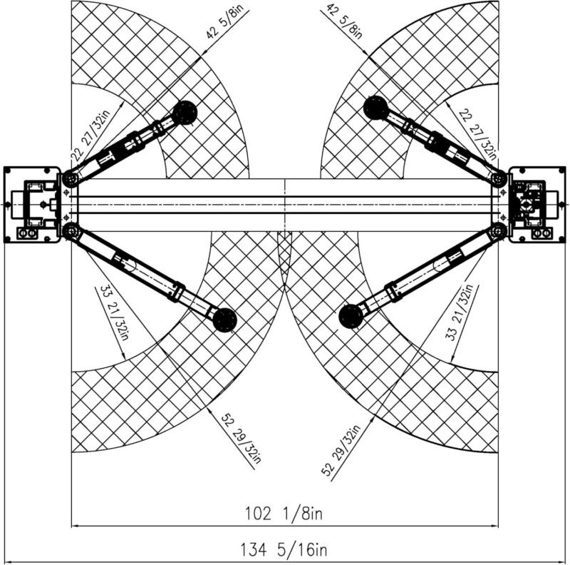 APlusLift HW-10KOH-A 10,000 lb (4,536 kg) 2-Post Overhead Car Lift – CE Certified, Truck Adapters, 3-Year Warranty - Image 7